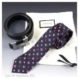 Hermes Leather Belt, Gucci Tie Men