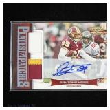 Santana Moss 2011 Panini Gridiron Patch Auto 7/10