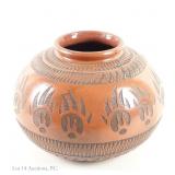 Large Navajo Pot Signed TC Dineh