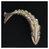 Sterling Silver Articulated Fish Bottle Opener