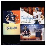 M Forte Jersey Auto, D Hampton Auto Cards # (1+2)