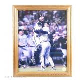 Jenks Pierzynski Signed 2005 Final Out Photo