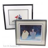 92 Little Mermaid Sericel & Cinderella Print (2)