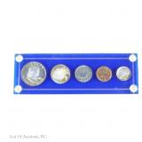1955 (P) USA Silver Proof 5-Coin Set