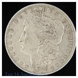 1878 7TF USA Silver Morgan Dollar (1st Year Issue)