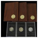 1971s - 1973s USA 40%-Silver Prf IKE in OGP (3)