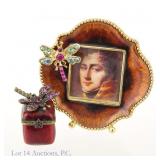 Jay Strongwater Designer Picture Frame & Pill Box