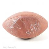 S. Young & E. Grbac Signed Super Bowl Football JSA