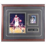 Grant Hill Signed Framed Picture (FoD Certed)