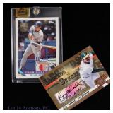 John Olerud & Dennis Eckersley Numbered Auto Cards