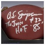 O. J. Simpson Signed NFL Football With Inscription
