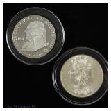 US & Mexico Silver Coin & Medal (2)