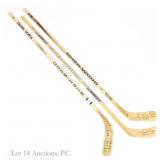 Hull Pilote Chelios Signed Hockey Sticks