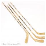 4 Signed Hockey Sticks Olczyk Panik Dach +