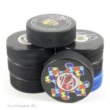 8 Pucks Signed By Former Chicago Blackhawks