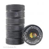 7 Pucks Signed By Former Chicago Blackhawks