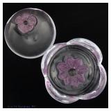 Daum France 'Coppelia' Crystal Bowl and Tray