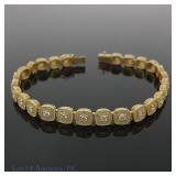 14k Yellow Gold Diamond Bracelet