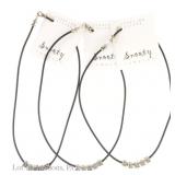 Lot of 3 Snooty Jewelry Sterling Vegan Necklaces