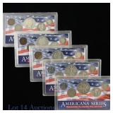 US American History Society 90%-Silver 5-Coin (5)