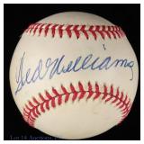 Ted Williams Signed Baseball (PSA LOA)