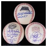 Cubs HOF Signed Baseballs (3)