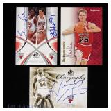 Bulls Gordon/Hinrich, Kerr, Grant Auto Cards (3)