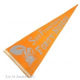 1950s San Francisco 49ers Pennant - TRIMMED