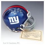 Sam Huff Signed Giants Mini Helmet COA