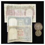 India / US Military Numismatic Items (5)