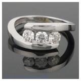 14k White Gold Diamond Ring