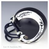 Fearsome Foursome Signed Rams Mini Helmet