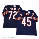 William Perry & Gary Fencik Sig Jerseys (COA)