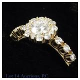 14k Yellow Gold Diamond Engagement Ring w/ ID