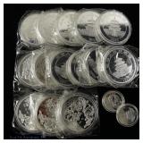 Replica China Panda 5 Oz Rounds (16) NOT SILVER