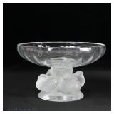 Lalique Crystal 'Nogent' Sparrow Bowl