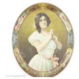 Antique Julia Marlowe Tin Litho Tray