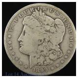 1899-S US Silver Morgan Dollar (*Rarely Seen)