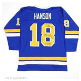 Hanson Brothers Signed Slapshot Jersey (Beckett)