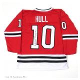 Blackhawks Dennis Hull Signed Jersey AS IS
