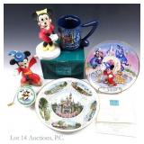 Disney Figurines, Plates, Cup, Ornament (6)