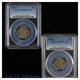 1983s & 1990s US Jefferson 5c (PCGS PR69&PR70), 2