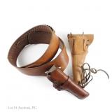 Leather Hunter Belt Holster, 1944 US Army Holster