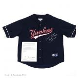 Yankees Charlies Hayes Last Out Sgd Jersey (SGC)