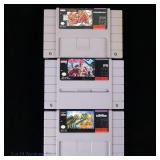 Super Nintendo SNES Game Cartridges (3)