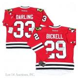Bryan Bickell & Scott Darling Signed Jerseys