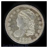 1829 US Silver Capped Bust Half Dime