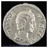 232 CE Roman Empress Mamaea Silver Denarius-XF