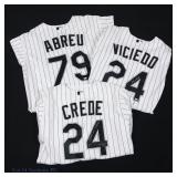 White Sox Crede Viciedo Abreu Signed Jerseys (3)
