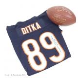Bears Mike Ditka Signed Jersey & Football (No COA)